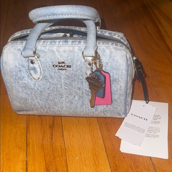 NWT Coach Mini ROWAN Loved Denim